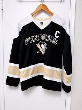 NHL Pittsburgh Penguins Black and Gold Team Jersey